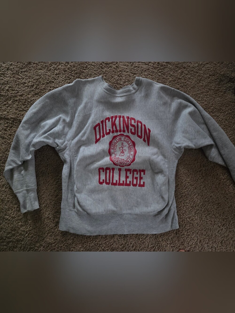 Champion Reverse Weave Dickinson College Crewneck Sweatshirt